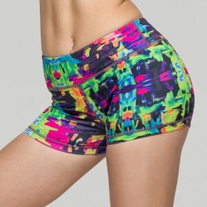 NWT IAB 3-Inch No-Ride Brushstrokes Color Blast shorts